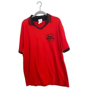 Vintage Winston No Bull Red Polo Shirt Large